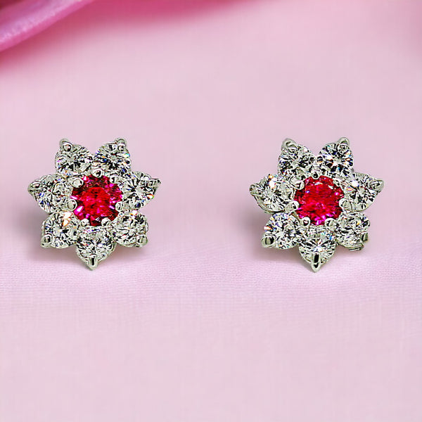 La Fleur Rouge Earrings