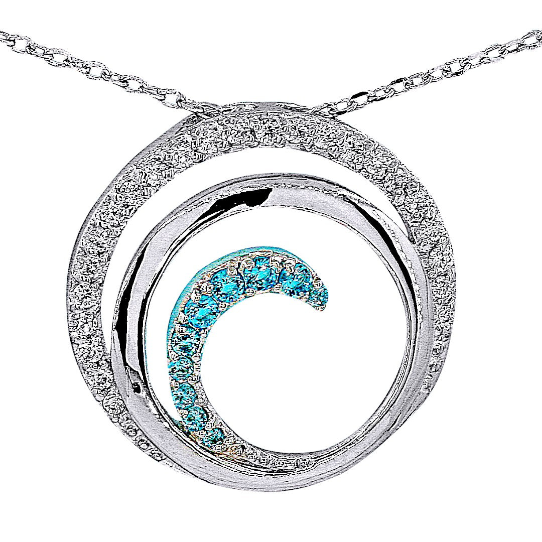 Blue Wave Necklace – Argenti Designer Jewelers