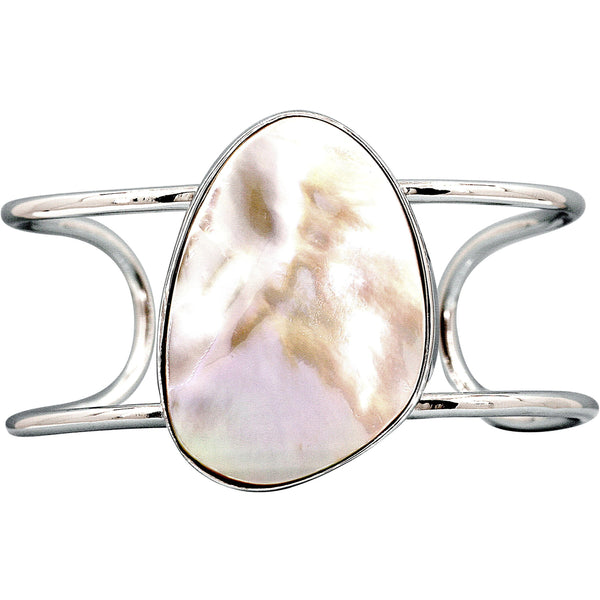 Iridescent Mabe Pearl Cuff Bracelet