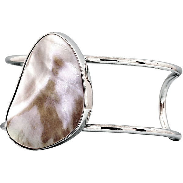 Iridescent Mabe Pearl Cuff Bracelet
