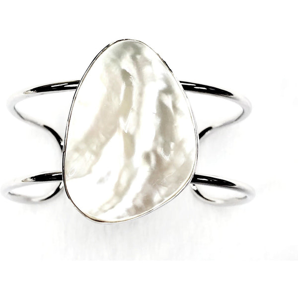 Iridescent Mabe Pearl Cuff Bracelet
