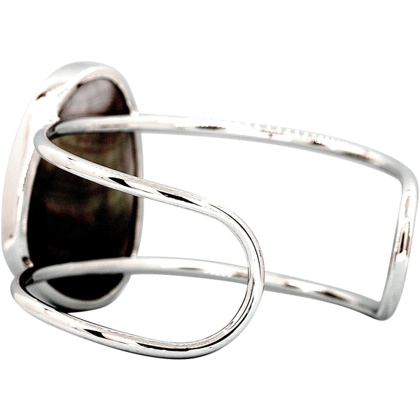 Iridescent Mabe Pearl Cuff Bracelet
