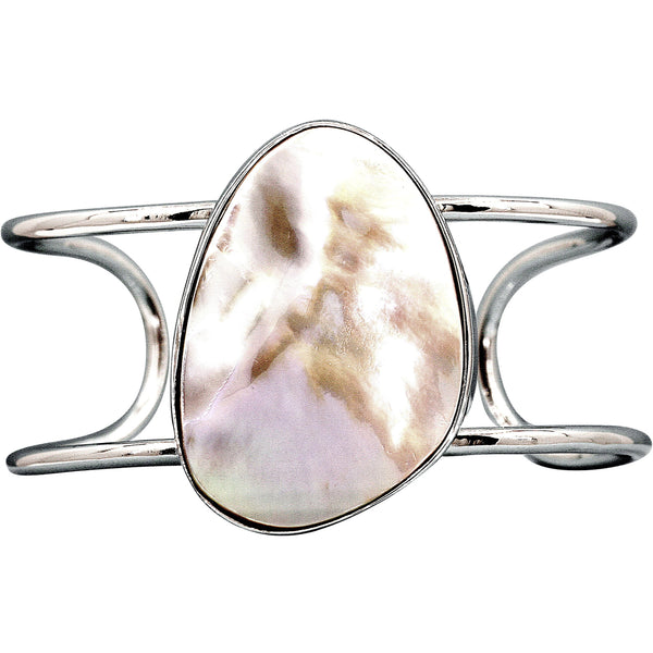 Iridescent Mabe Pearl Cuff Bracelet