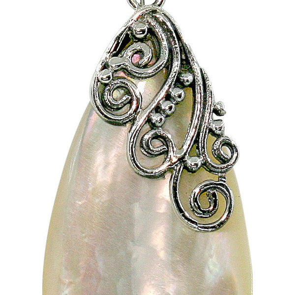 Exquisite Marquis Swirl Mother of Pearl Earrings