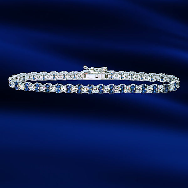 Sapphire Blue Tennis Bracelet