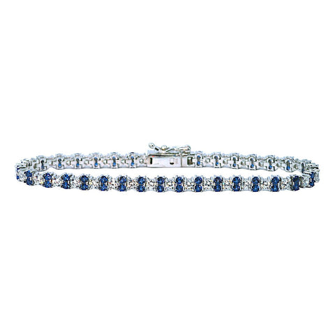 Sapphire Blue Tennis Bracelet