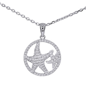 Sea of Love Star Fish Family Necklace