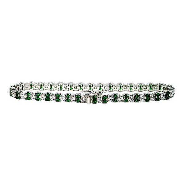 Emerald Green Tennis Bracelet