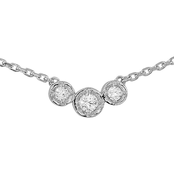 Petite Trio Bezel Necklace