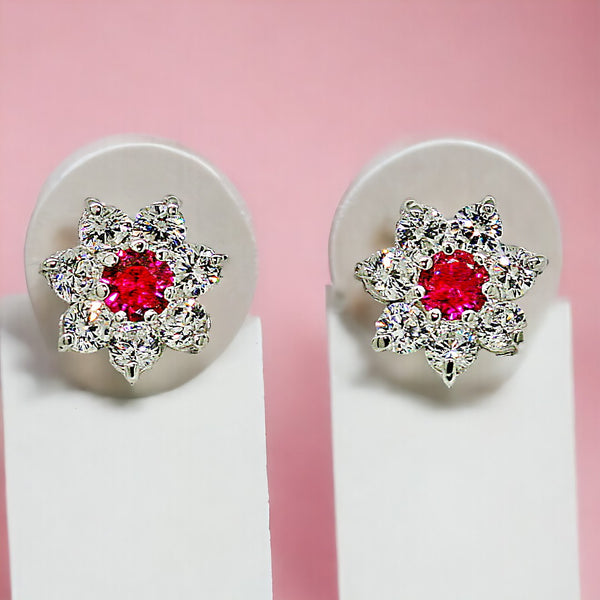 La Fleur Rouge Earrings