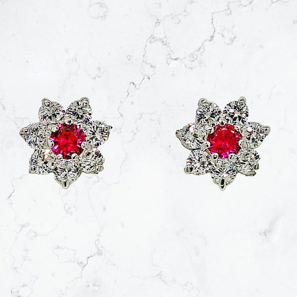 La Fleur Rouge Earrings