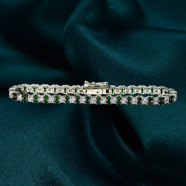 Emerald Green Tennis Bracelet