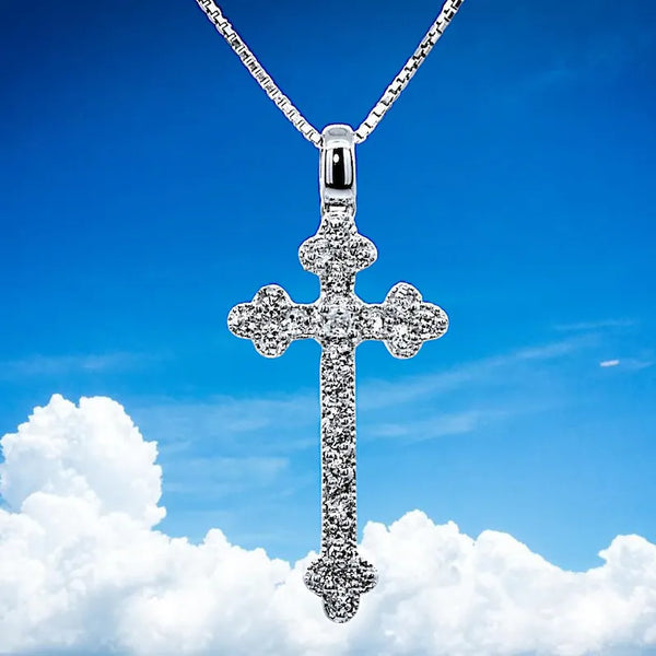 Sacred Italian Baroque Cross Necklace – Argenti Designer Sacred Italian Baroque Cross Necklace – Argenti Designer