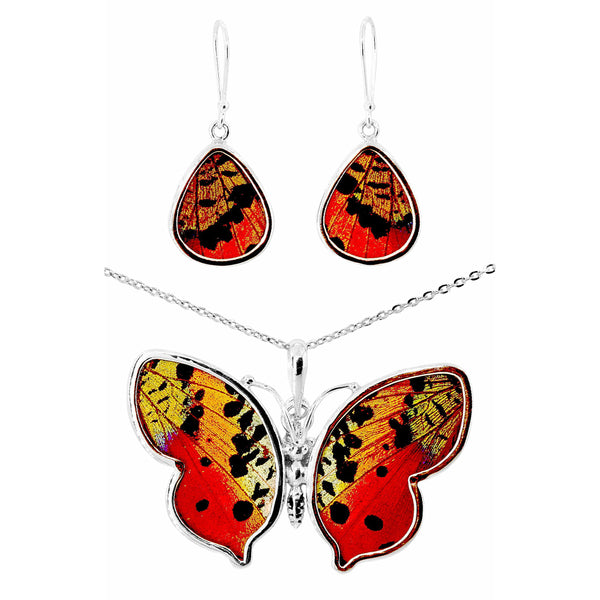 Spirit Sunset Butterfly Necklace & Earring Set