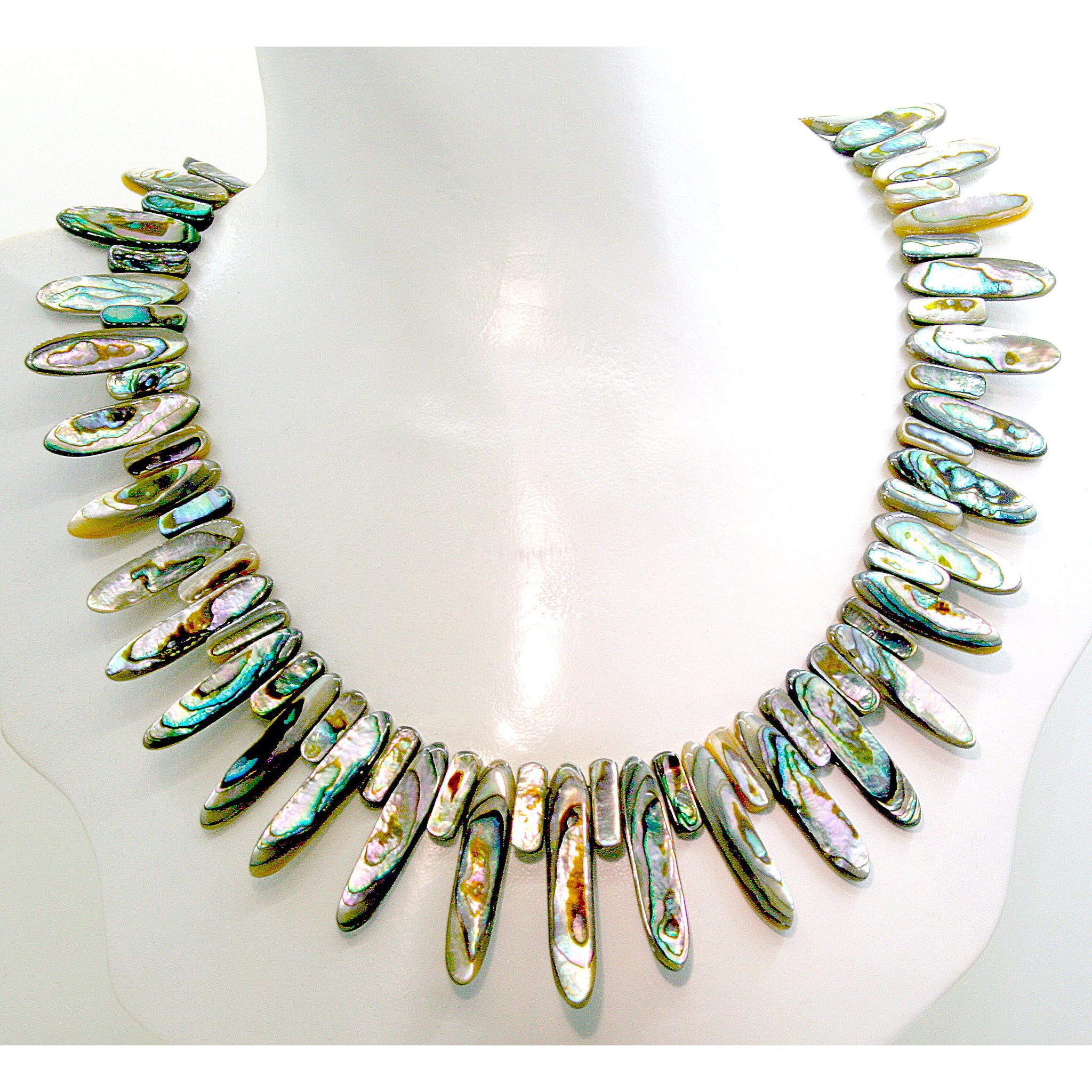 Show-Stopping Marquis Abalone Collar Necklace – Argenti