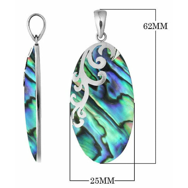Scroll Abalone Necklace