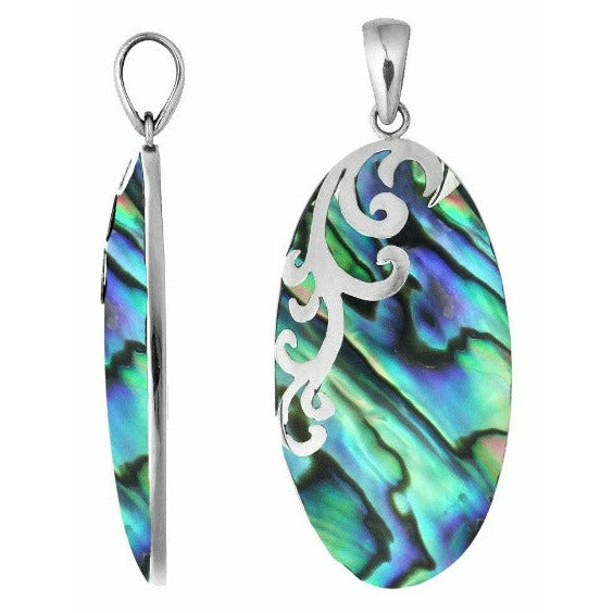 Scroll Abalone Necklace
