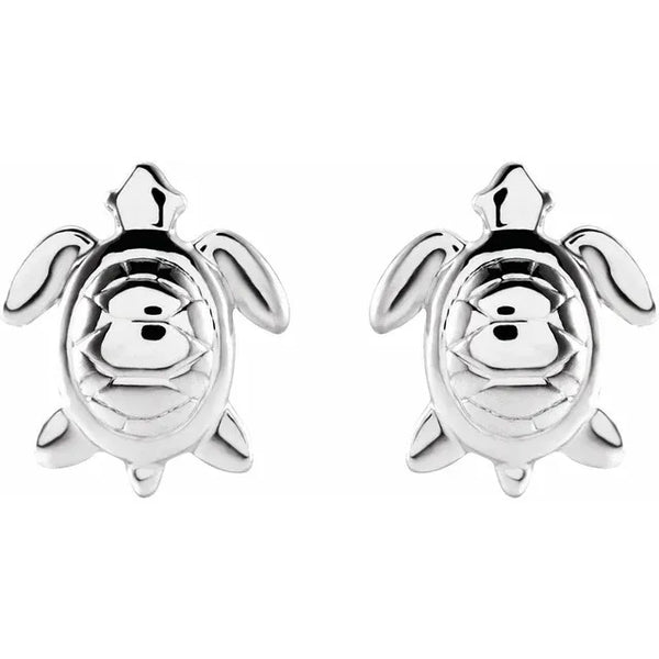 Gold Sea Turtle Earrings