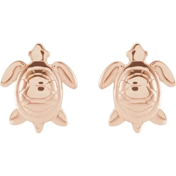 Gold Sea Turtle Earrings