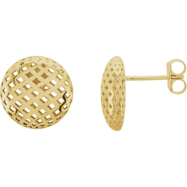Gold Crochet Earrings