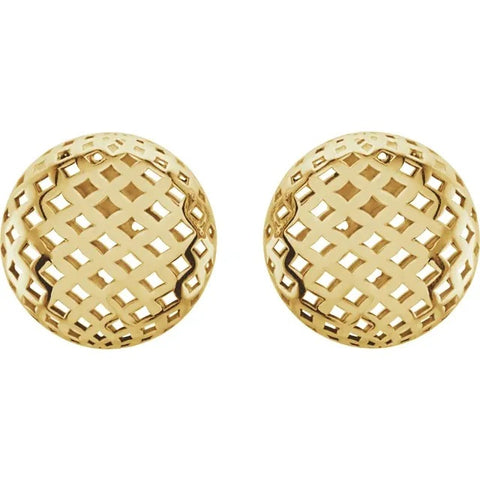 Gold Crochet Earrings
