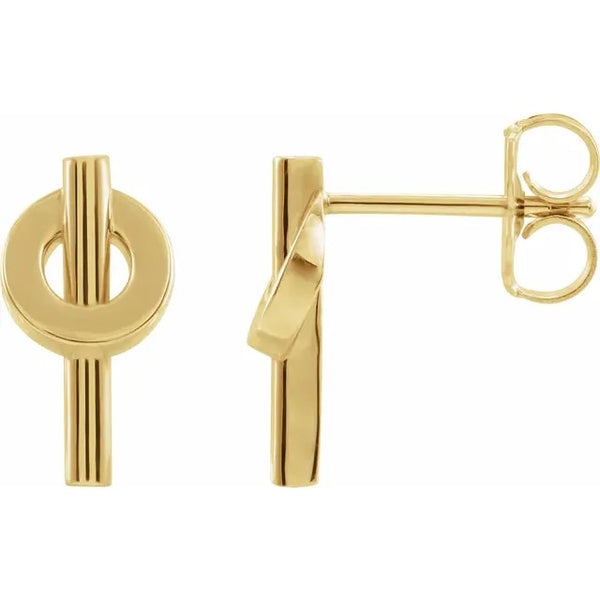 Gold Modern Earrings