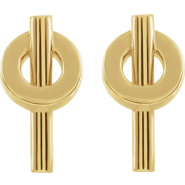 Gold Modern Earrings