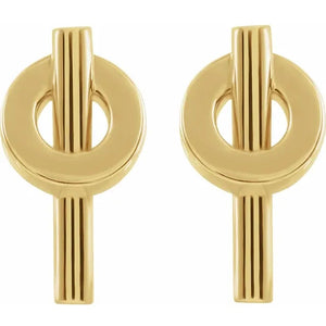 Gold Modern Earrings