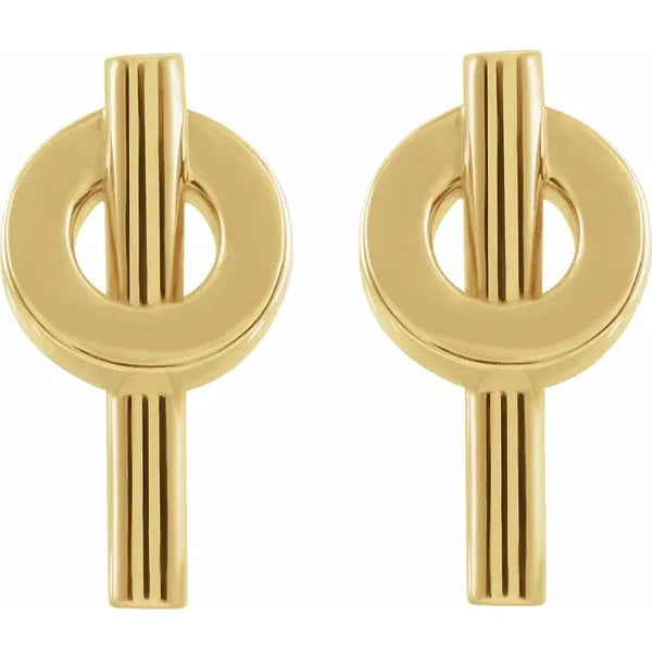 Gold Modern Earrings