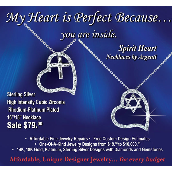 Spirit Heart Star of David Necklace