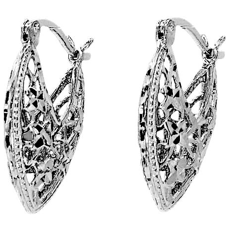 Vintage-Inspired Fillagree Hoop Earrings