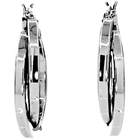 High Shine Double Hoop Earrings
