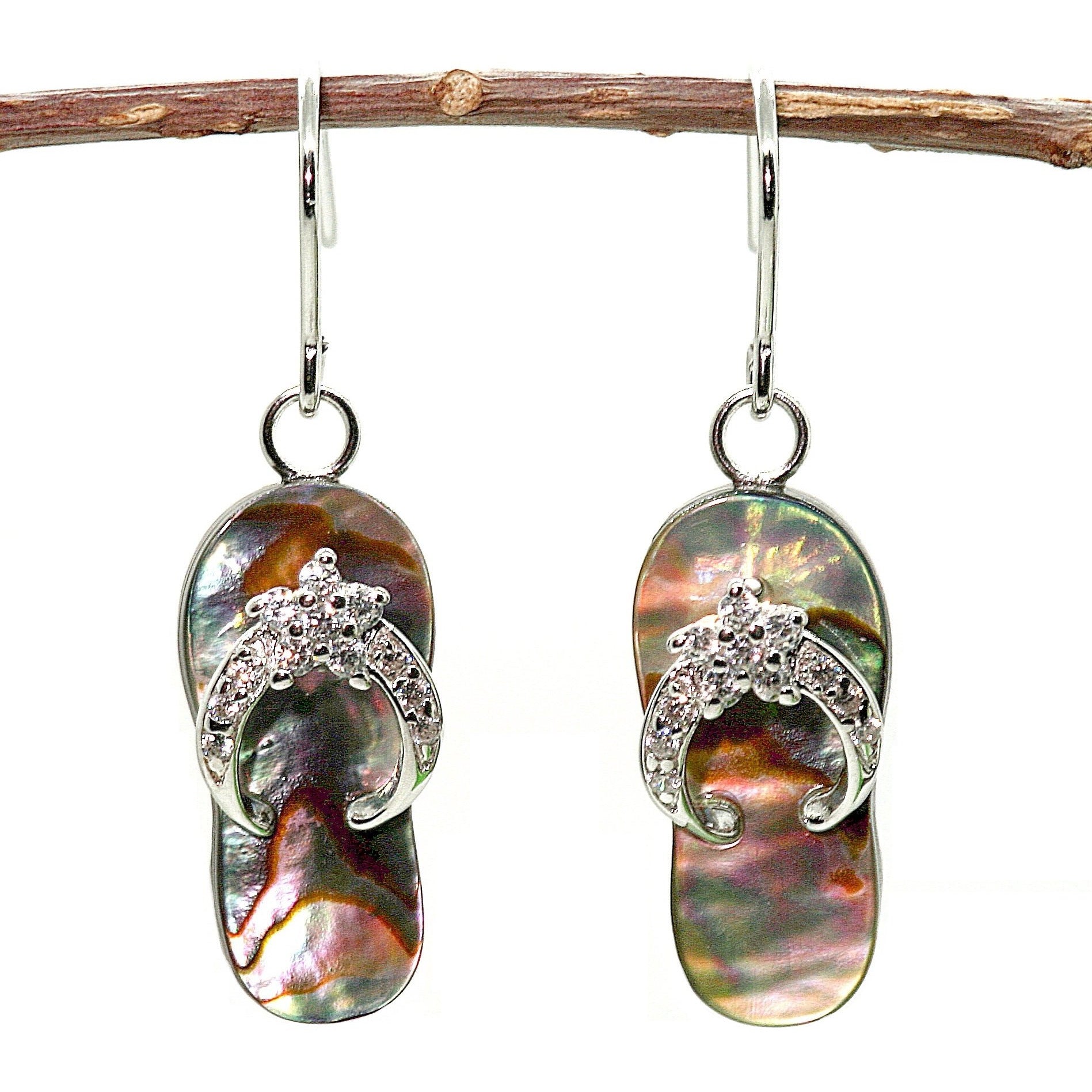 Abalone Flip Flop By The Sea - Argenti Designer Jewelers