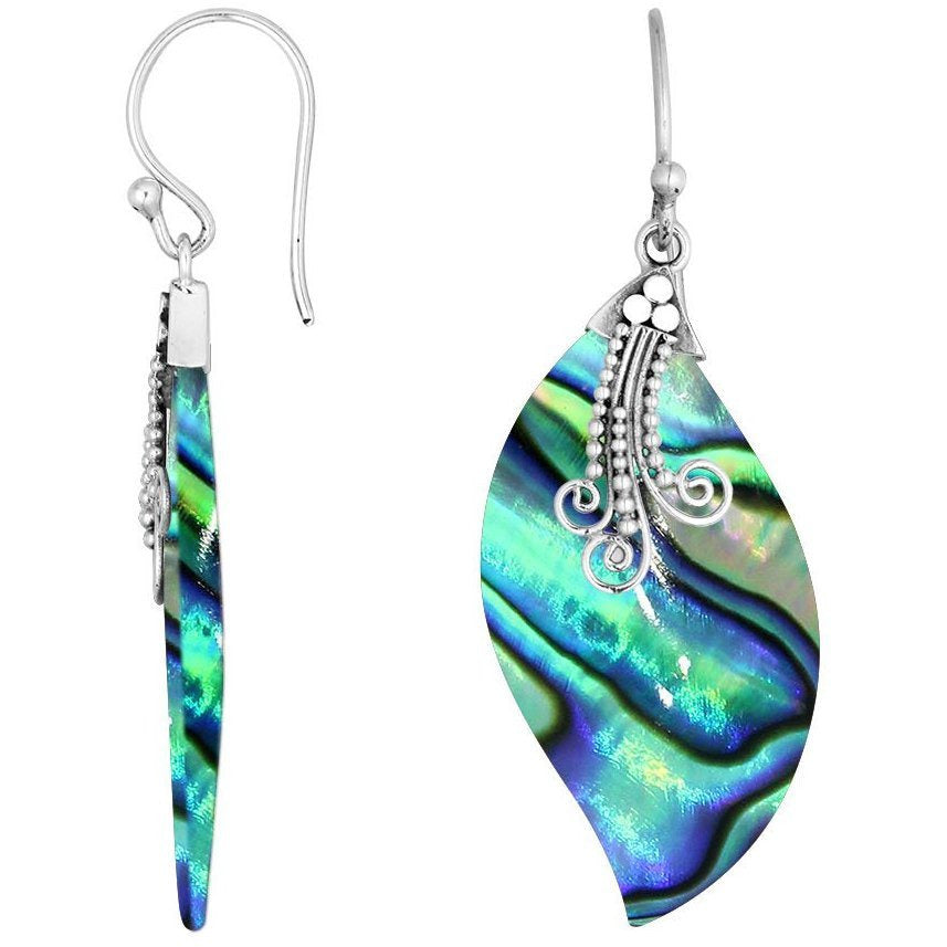 Swirl Abalone Earrings