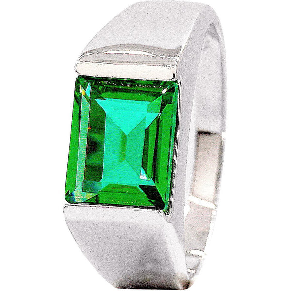 Green Quartz Signet Ring