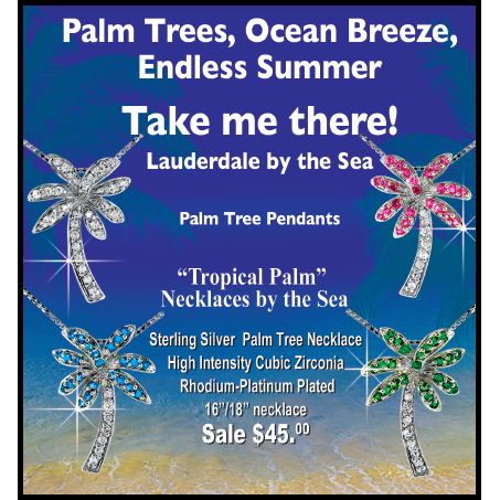 Florida Ruby Red Palm Tree Necklace – Argenti Designer Jewelers