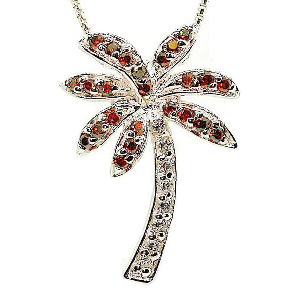Florida Cabernet Palm Tree Necklace - Argenti Designer Jewelers
