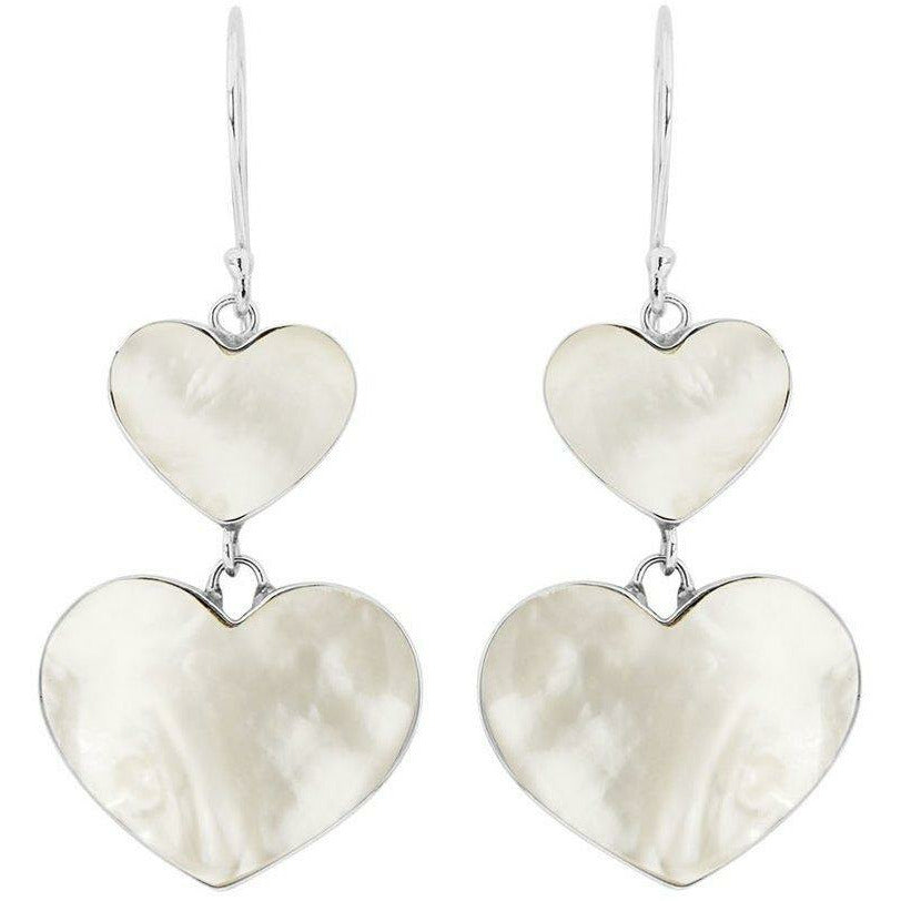 Sweet Hearts Mother of Pearl Earrings