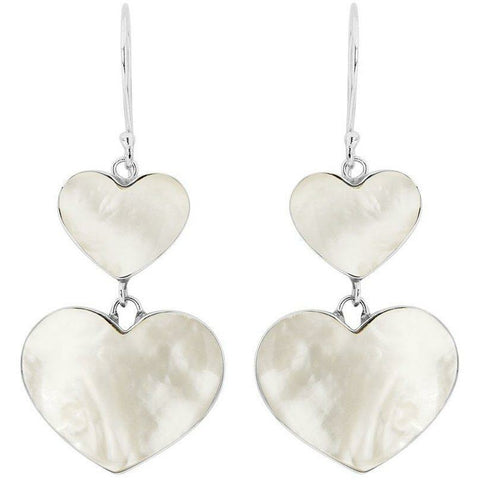 Sweet Hearts Mother of Pearl Earrings