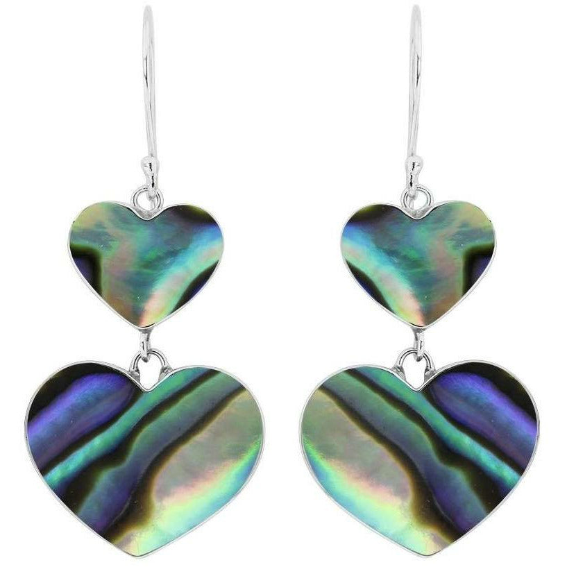 Love Hearts Abalone Earrings