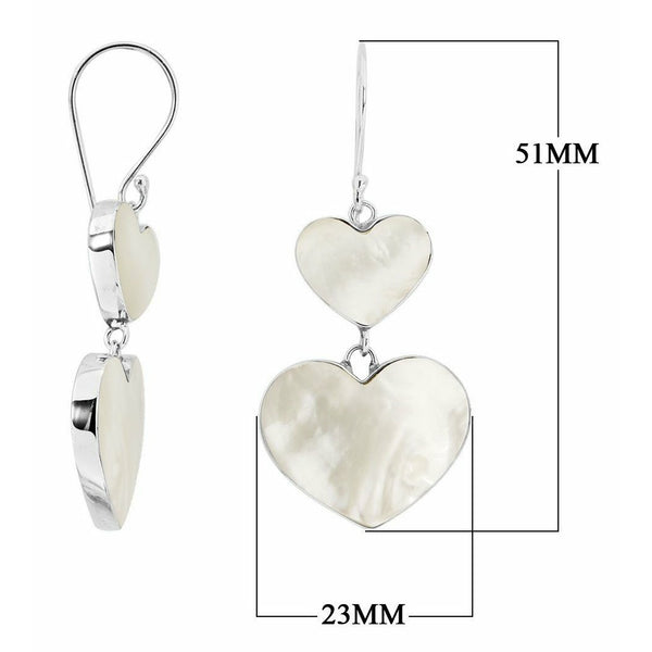 Sweet Hearts Mother of Pearl Earrings