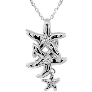 Star Fish Family Necklace