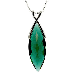 Vivace Marquis Green Quartz Necklace