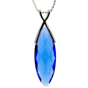 Carezza Marquis Blue Quartz Necklace